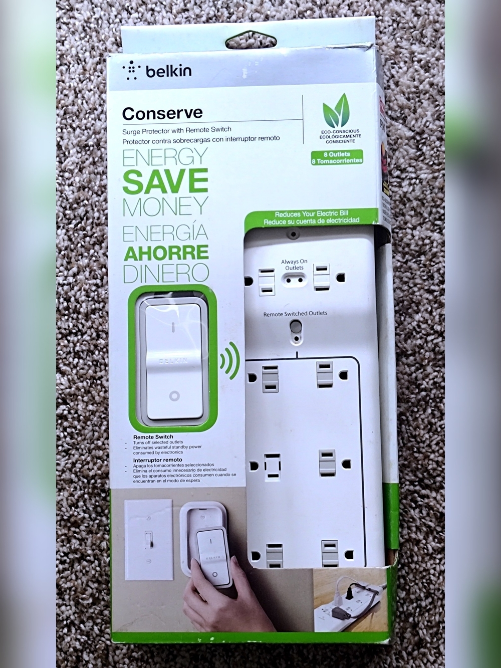 Belkin Conserve Energy-Saving Surge Protector with Remote